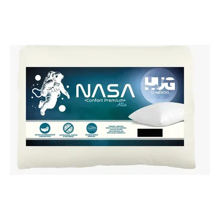 Travesseiro Nasa Alto Visco 13cm Hug Comfort Premium Branco