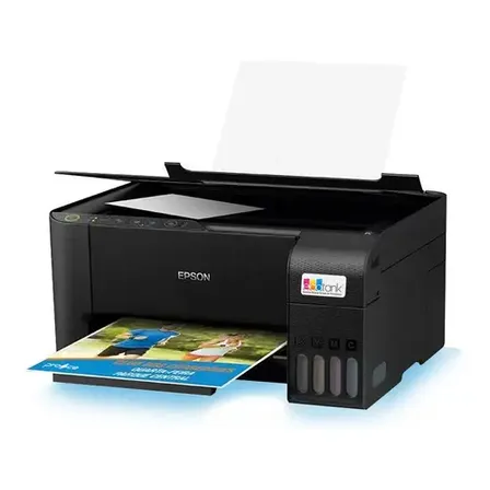 Impressora 3x1 Multifuncional Epson Ecotank L3250 Wifi Biv Cor Preto 100v/240v
