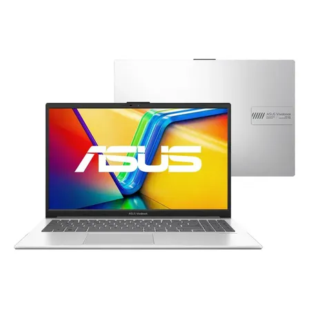 Notebook Asus Vivobook Go 15, Intel Core I3 N305, 8gb Ram, 512gb Ssd, Windows 11 Home, Tela Nanoedge 15,6  Fhd, Cool Silver - E1504ga-nj435w
